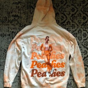 JUSTIN BIEBER PEACHES TIE DYE HOODIE